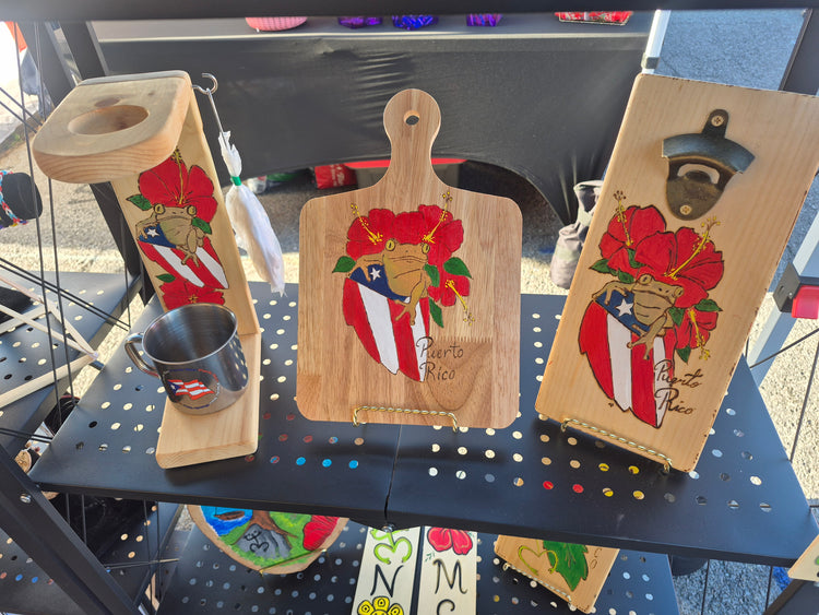 Cafetera, picador y abridor