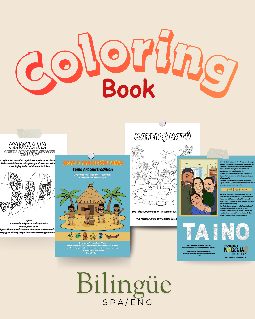Taíno Coloring book