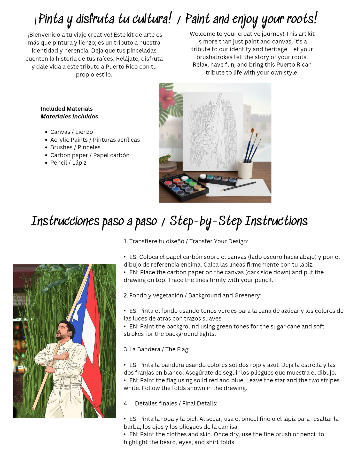 Paint and discover art kit