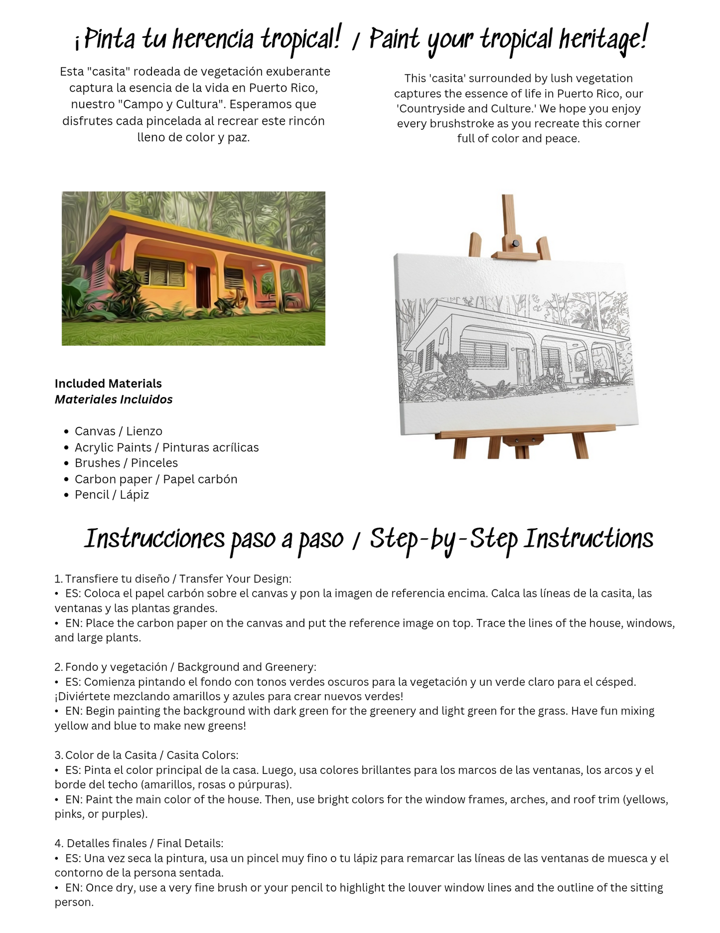 Paint and discover art kit